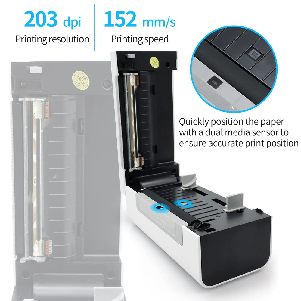Direct Thermal Label Printer Portable Desktop Evri, Royal mail, DPD, DHL Printer