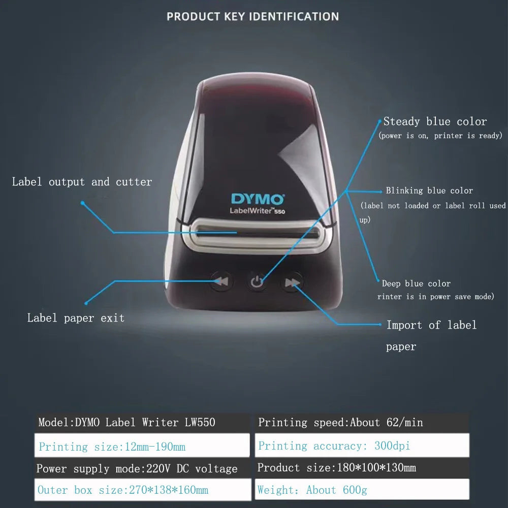 DYMO Thermal Label Printer LabelWriter LW450 Turbo