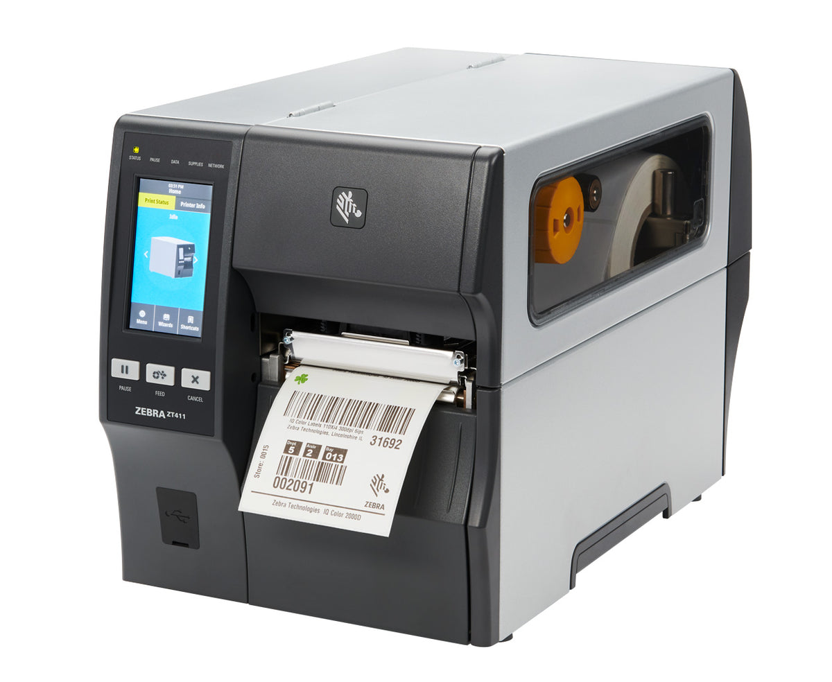 Zebra ZT411 203 DPI Industrial Ethernet & USB Thermal Label Printer ZT41142‑T010000Z