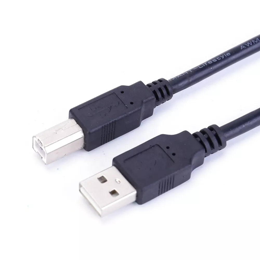 USB Printer Cable A B 2.0 Lead Wire For Zebra Hp Epson Canon Dymo Kodak